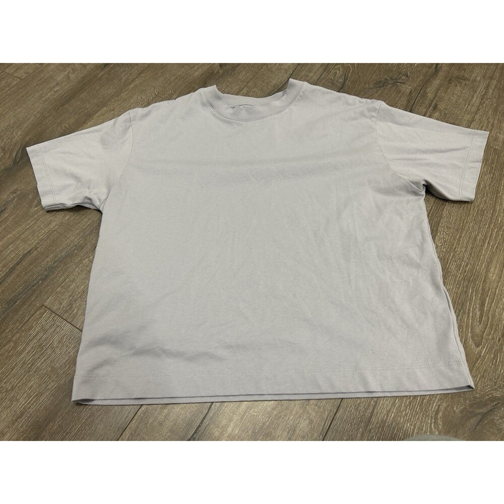 Muni Boxy T Shirt Women’s XS Short Sleeve Gray/lavender Basic Minimal